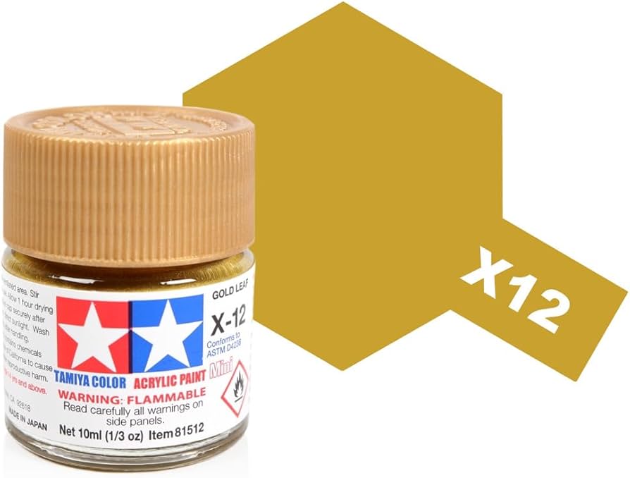 Tamiya Acrylic Mini X12, Gold Leaf - TAM81512