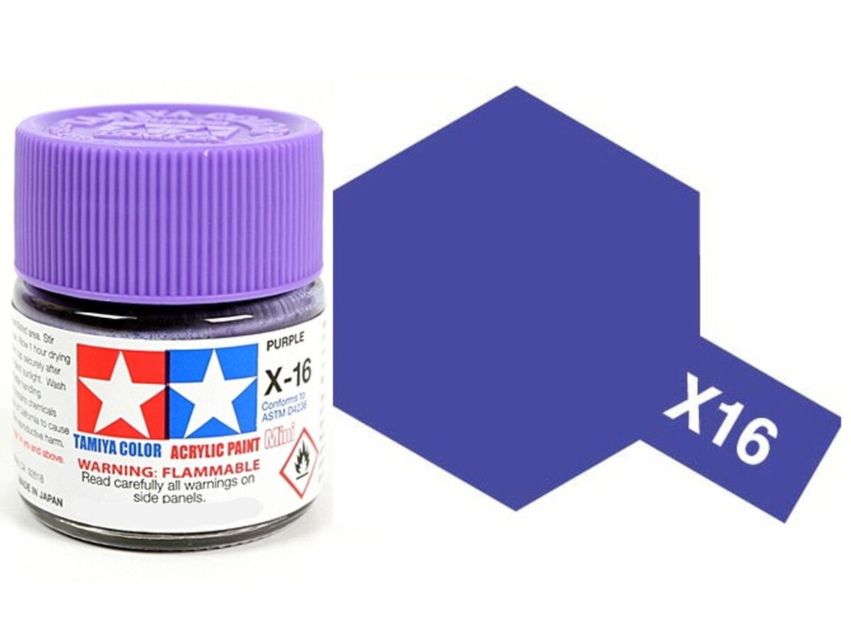 Tamiya Acrylic Mini X16, Purple - TAM81516