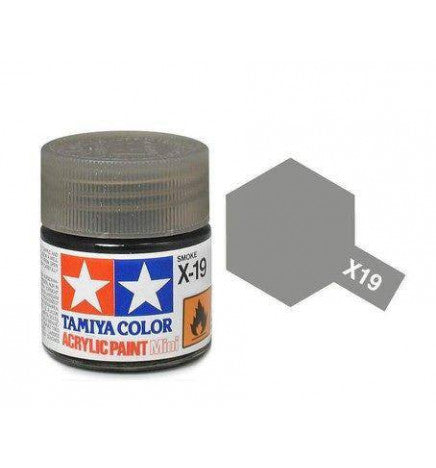Tamiya Acrylic Mini X19, Smoke - TAM81519