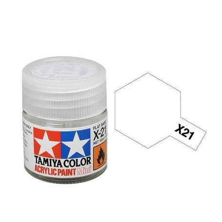Tamiya X-21 Flat Base Mini Acrylic Finish - TAM81521