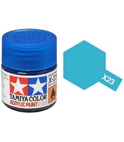Tamiya Acrylic Mini X23, Clear Blue - TAM81523