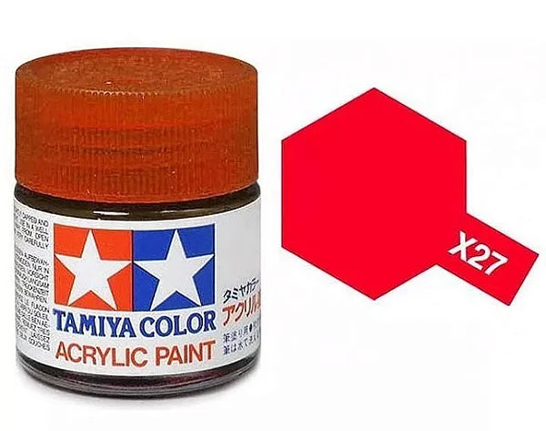 Tamyia Acrylic Mini X27, Clear Red - TAM81527