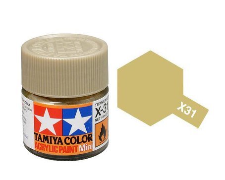 Tamiya Acrylic Mini X31,Metallic Titan Gd - TAM81531