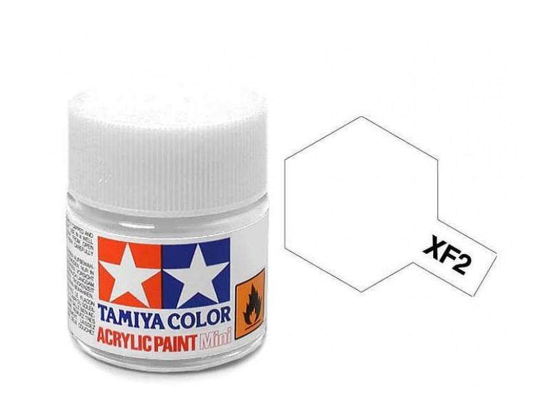 Tamiya Acrylic Mini XF2, Flat White - TAM81702