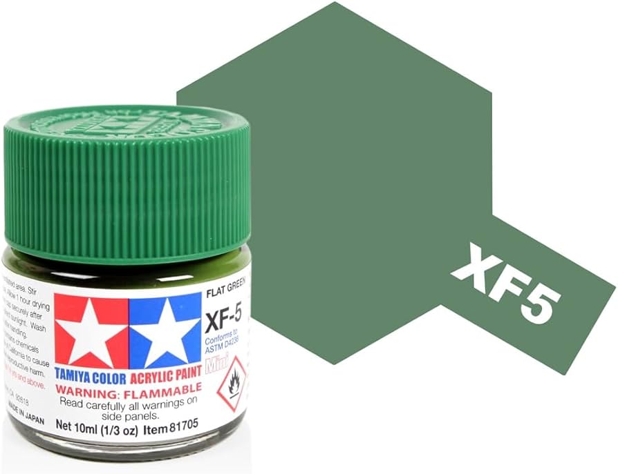 Tamiya Acrylic Mini XF5, Flat Green - TAM81705
