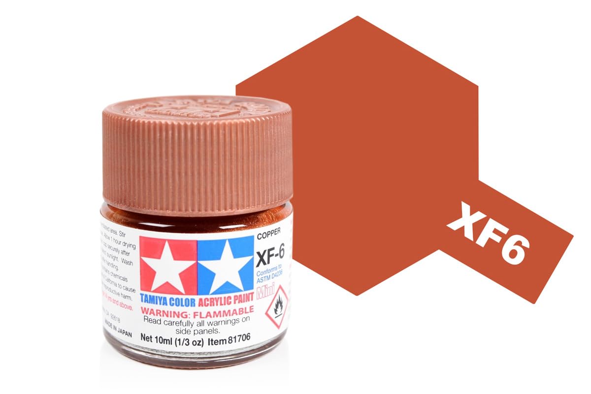 Tamyia Acrylic Mini XF6, Copper - TAM81706