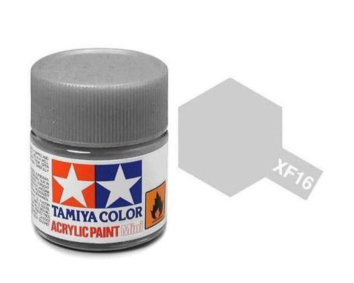 Tamiya Acrylic Mini XF16, Flat Aluminum - TAM81716