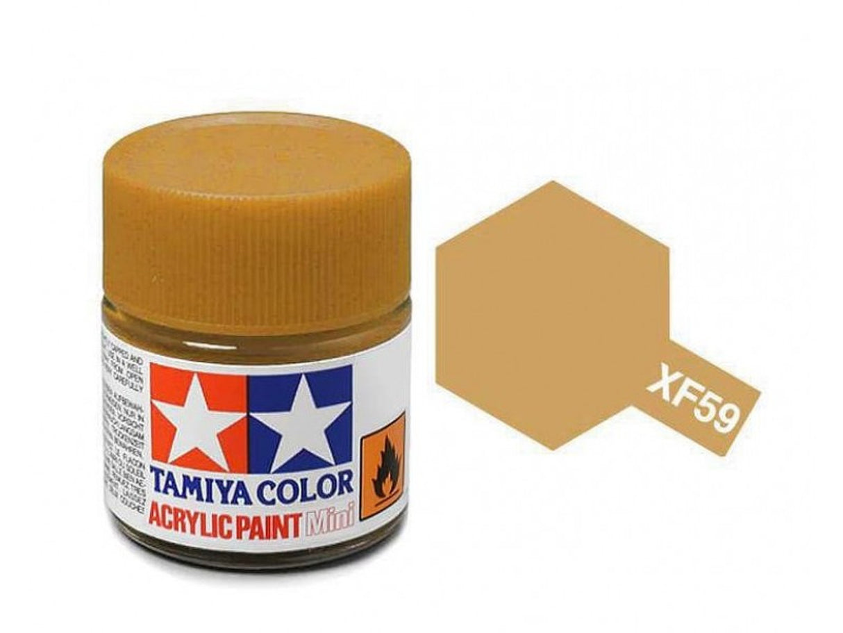 Tamiya Acrylic Mini XF59, Desert Yellow 10ml - TAM81759