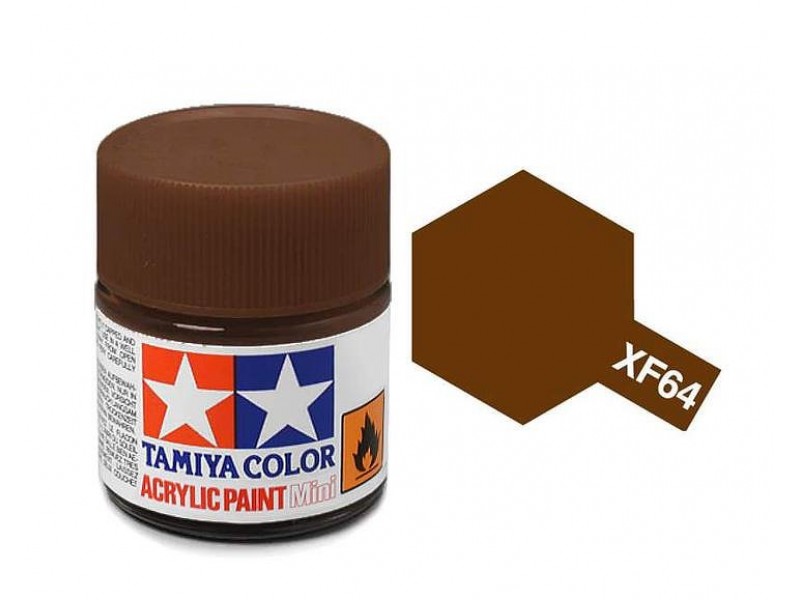 Tamiya Acrylic Mini XF64, Red Brown - TAM81764