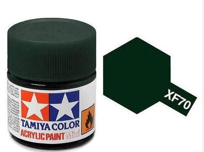 Tamyia Acrylic Mini XF70, Flat Dark Green - TAM81770