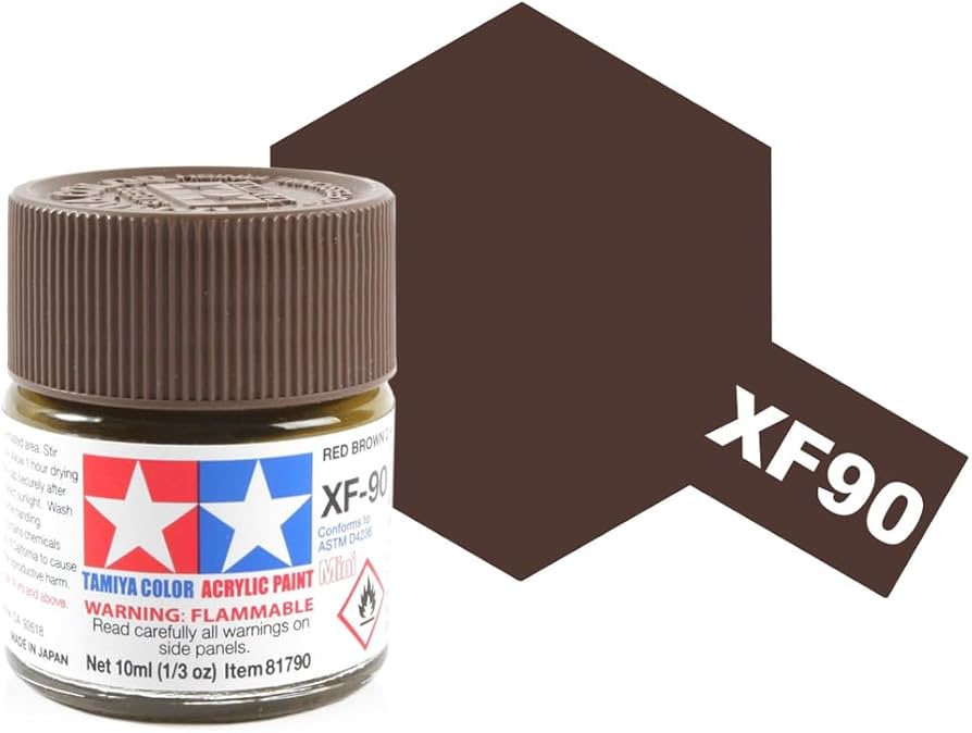 Tamiya XF-90 Red Brown 2 Mini Acrylic Matte Finish - TAM81790
