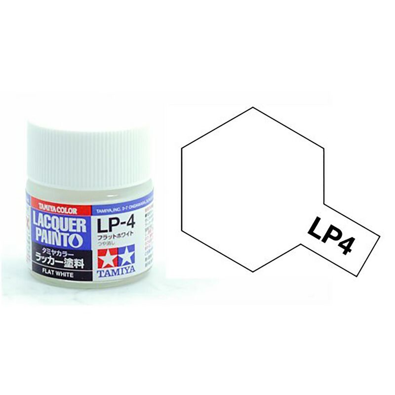 Tamiya Lacquer Paint LP-4 Flat White 10 ML - TAM82104
