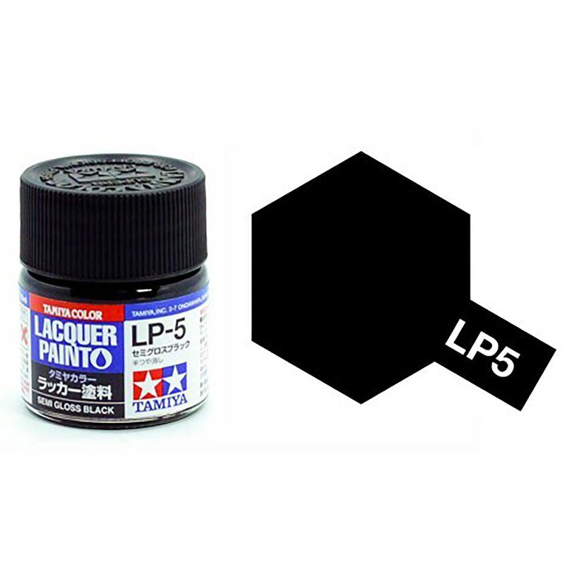 Tamiya Lacquer Paint LP-5 Semi Gloss Black 10 ML - TAM82105