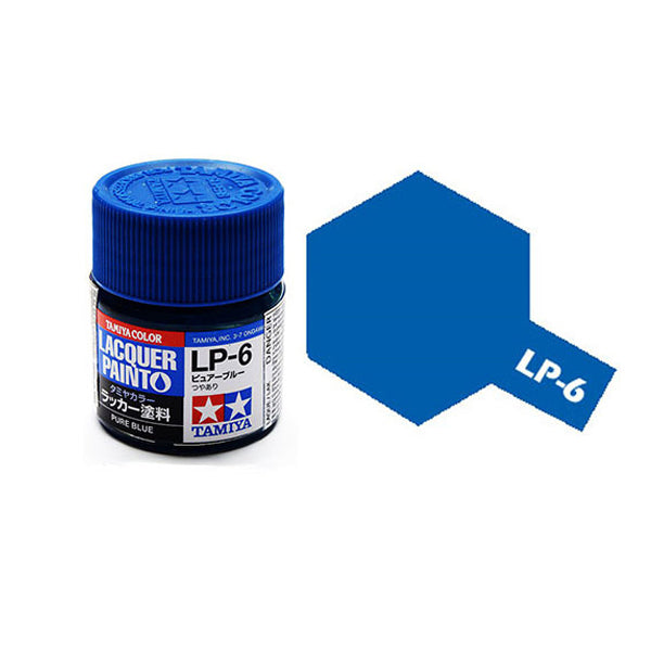 Tamiya LP-6 Pure Blue Mini Lacquer Finish - TAM82106