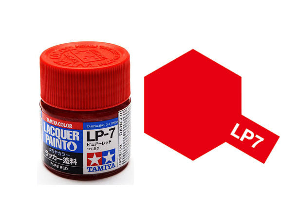 Tamiya Lacquer Paint LP-7 Pure Red 10 ML - TAM82107