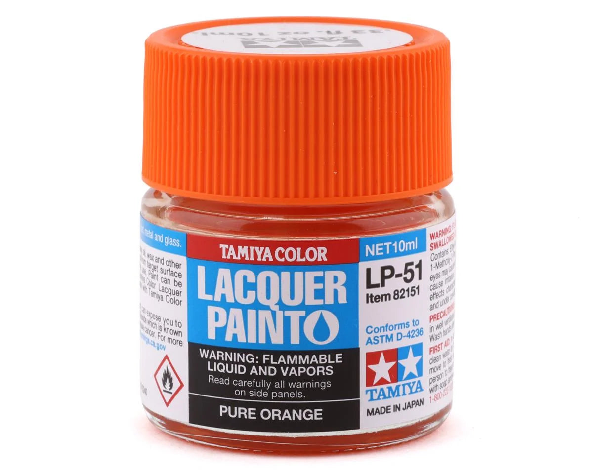 Tamiya Lacquer Paint LP-51 Pure Orange 10 ML - TAM82151