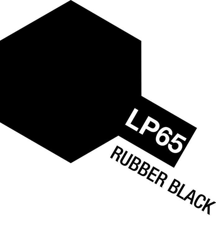 Tamiya LP-65 Rubber Black Mini Lacquer Finish - TAM82165