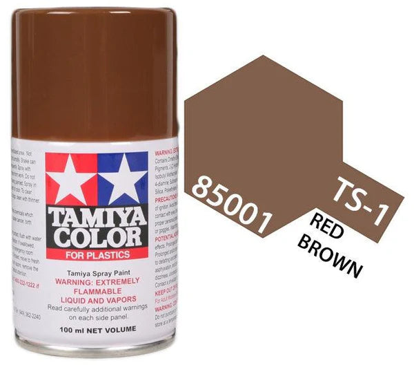 Tamiya Spray Lacquer TS-1 Red Brown - TAM85001