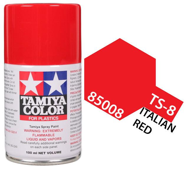 Tamiya Spray Lacquer TS-8 Italian Red - TAM85008