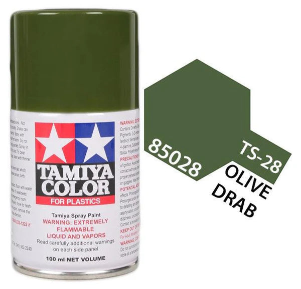 Tamiya Spray Lacquer TS-28 Olive Drab - TAM85028