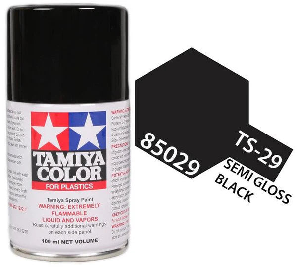 Tamiya Spray Lacquer TS-29 SemiGloss Black - TAM85029