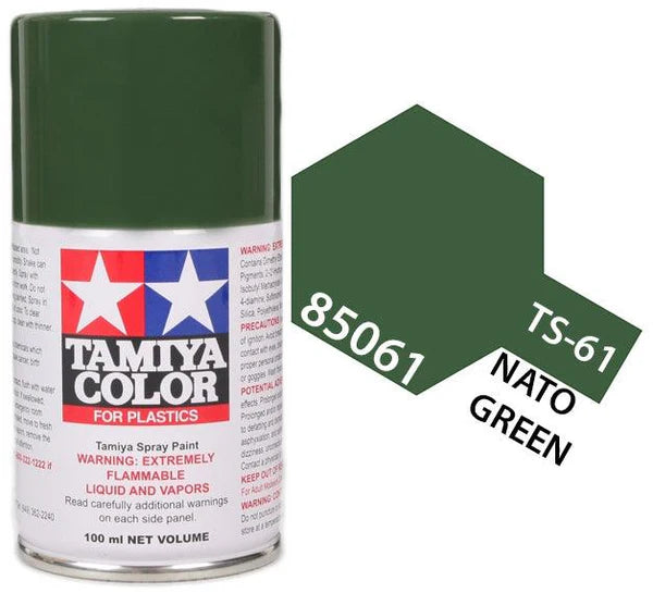 Tamiya Spray Lacquer TS-61 NATO Green - TAM85061