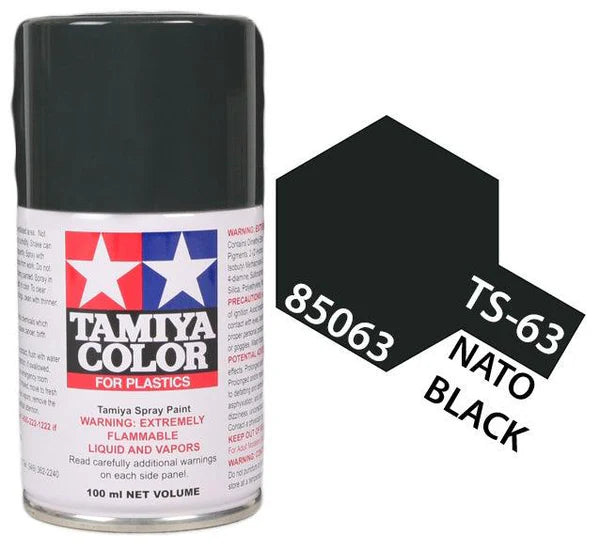 Tamiya Spray Lacquer TS-63 NATO Black - TAM85063