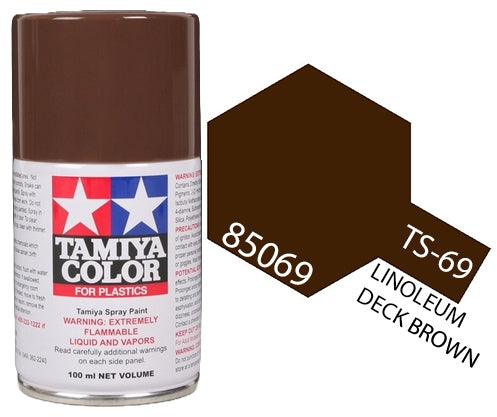 Tamiya Spray Lacquer TS-69 Linoleum Deck Brown - TAM85069