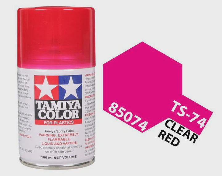 Tamiya Spray Lacquer TS-74 Clear Red - TAM85074