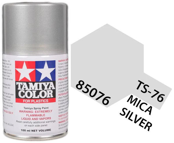 Tamiya Spray Lacquer TS-76 Mica Silver - TAM85076
