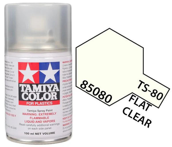 Tamiya Spray Lacquer TS-80 Flat Clear - TAM85080