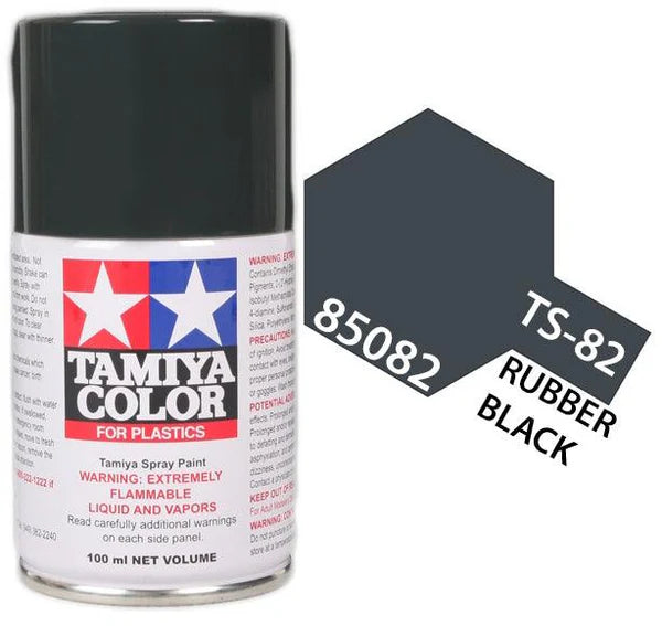 Tamiya Spray Lacquer TS-82 Black Rubber - TAM85082