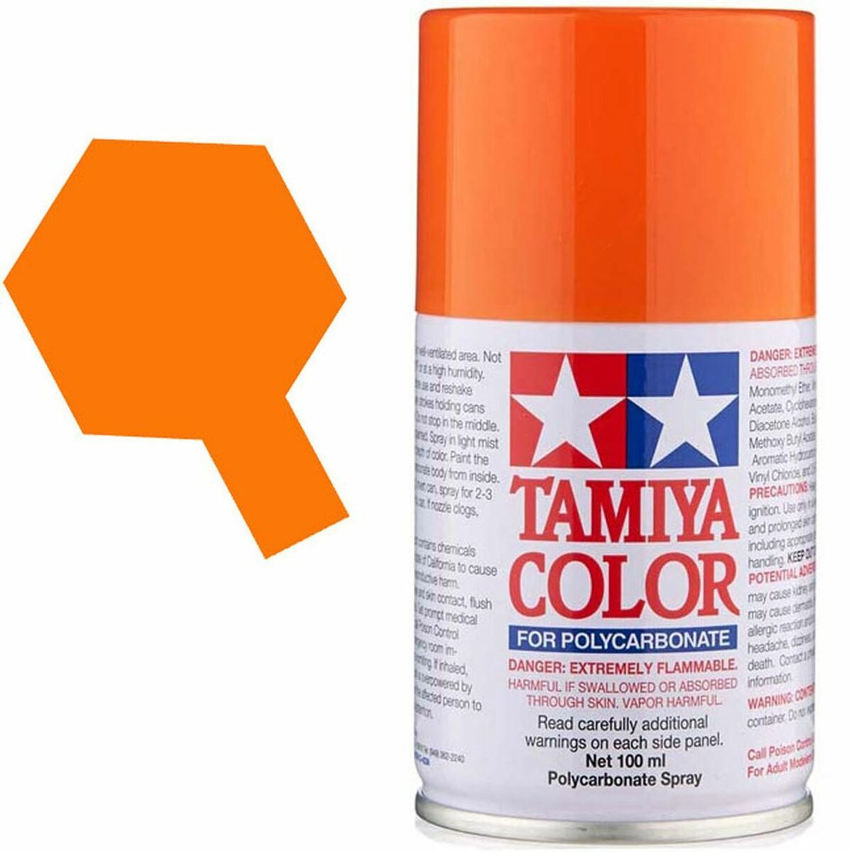 Tamiya PS-62 Pure Orange Spray, 100ml - TAM86062