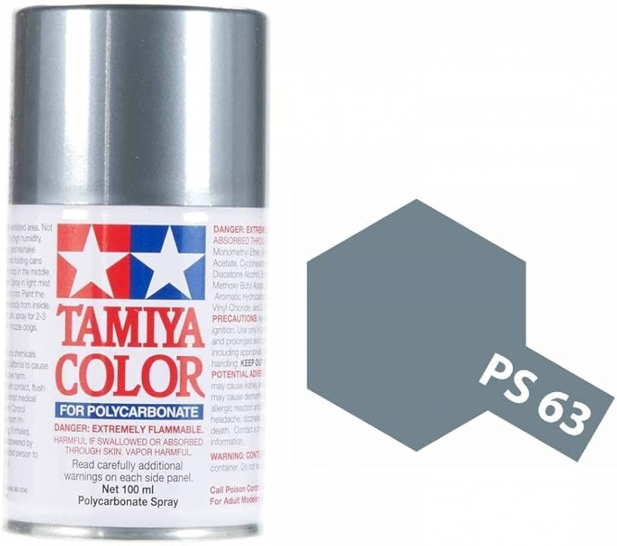 Tamiya PS-63 Bright Gun Metal, 100ml - TAM86063