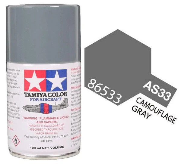 Tamiya Aircraft Spray AS-33 Camouflage Gray - TAM86533