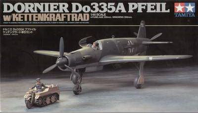 Tamiya 89598 Dornier Do335A PFEIL w/Kettendraftrad 1/48 Plastic Model Kit
