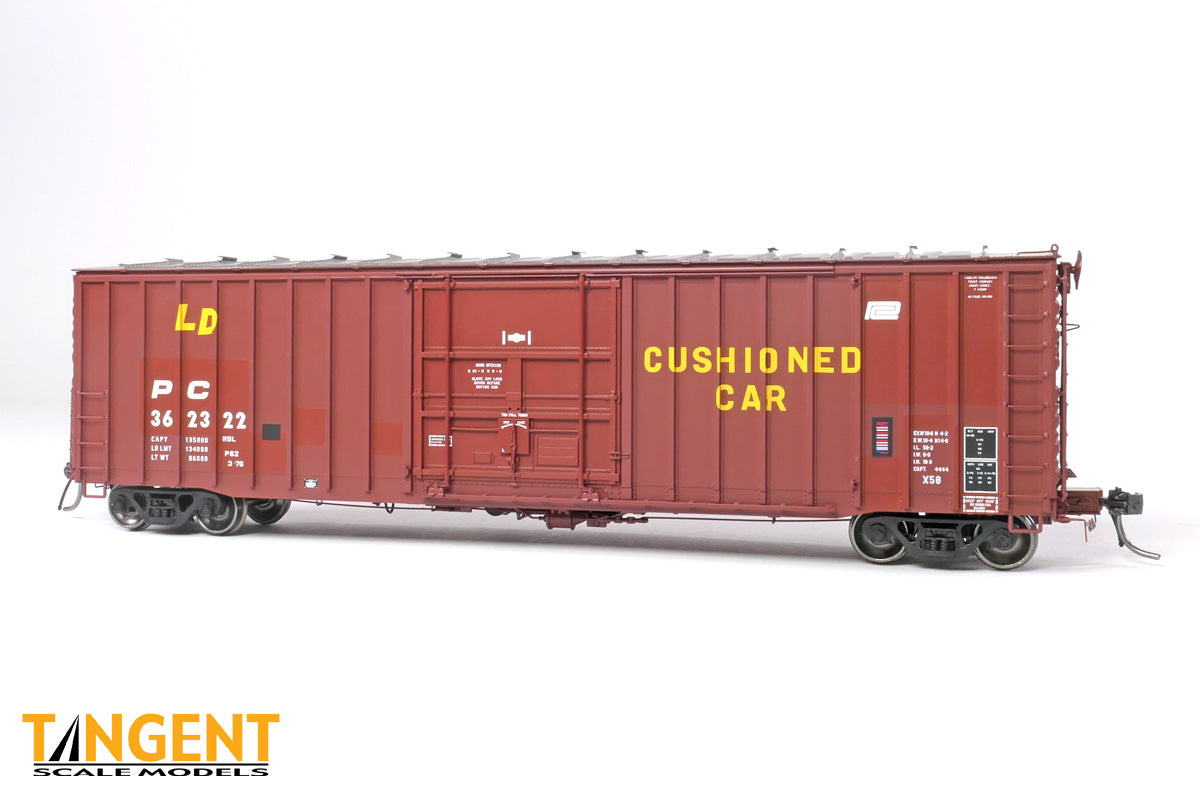 Tangent Scale Models HO Penn Central (PC) "X58 Patch LD 1976+" PRR Shops X58 Plug Door Boxcar - #362322