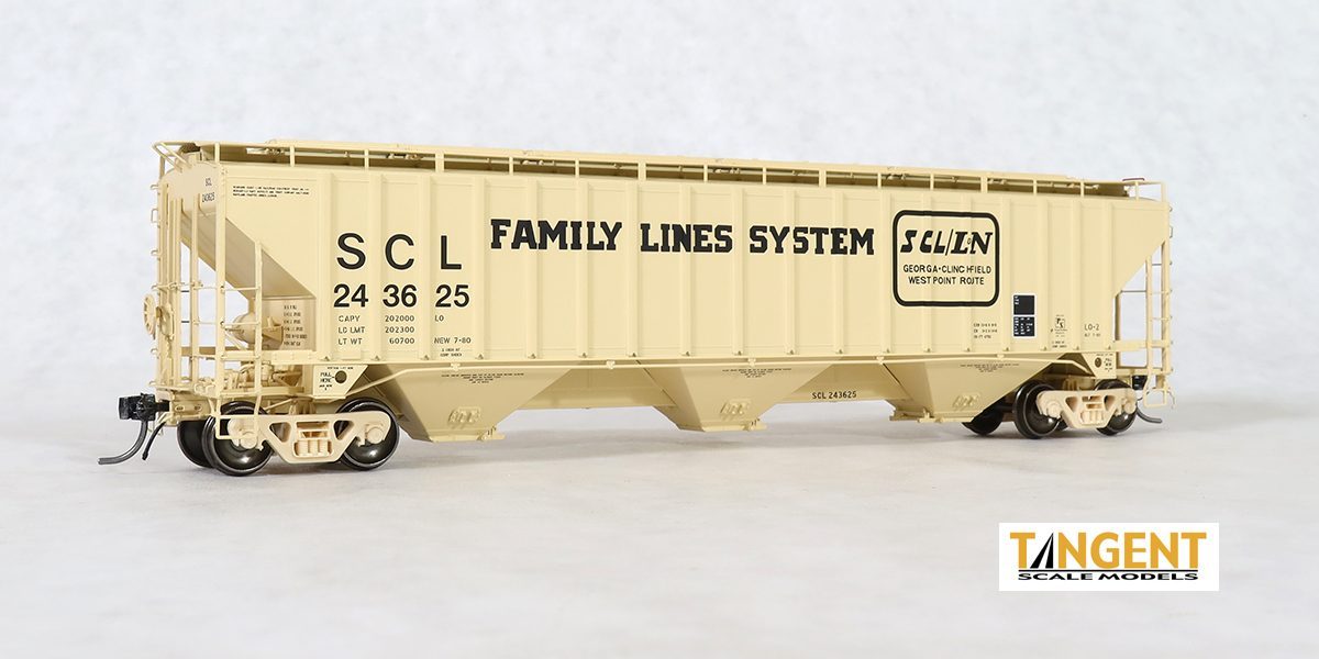 Tangent Scale Models SCL Family Lines "Original 7-1980" PS 4750 Covered Hopper #243625 - TAN20054-12