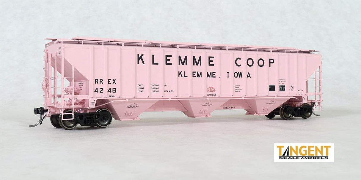 Tangent Scale Models RREX "Klemme Coop Iowa 4-1979" PS 4750 Covered Hopper #4238 - TAN20057-03