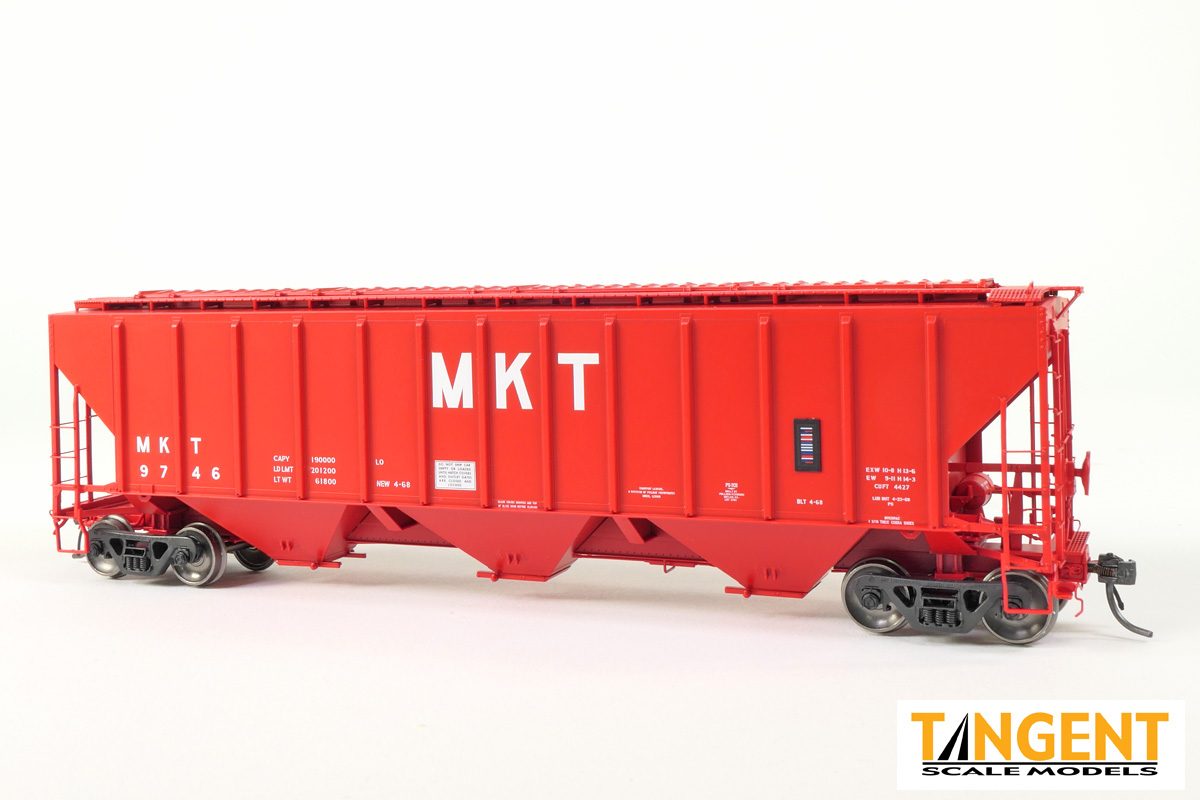Missouri–Kansas–Texas (MKT) "Delivery Red 4-1968" PS4427 "High Side" Covered Hopper - #9746