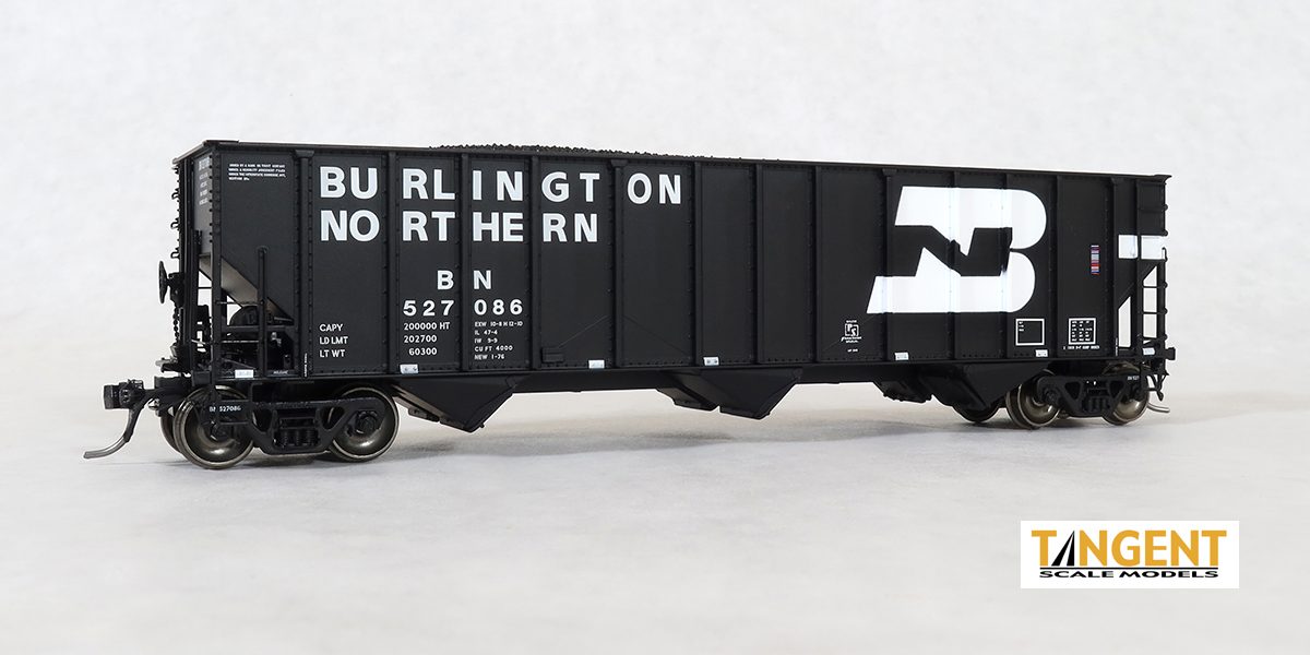 Tangent Scale Models BN Phase 3 "Black Delivery 1976+" PS 4000 100T Triple Coal Hopper - 527386 - TAN24112-22