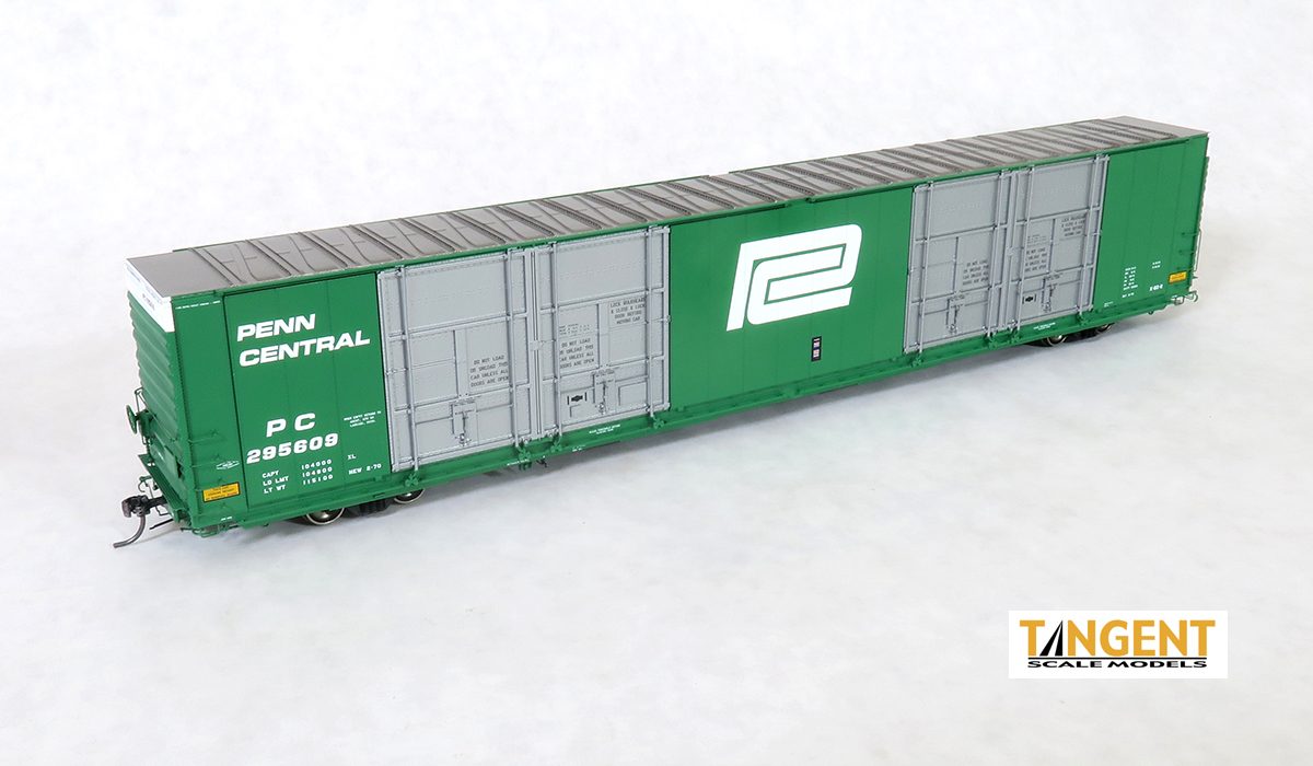 Tangent Scale Models PC "Delivery X-60-R 2-1970" Greenville 86' Quad Plug Door Box Car #295607 - TAN25513-01