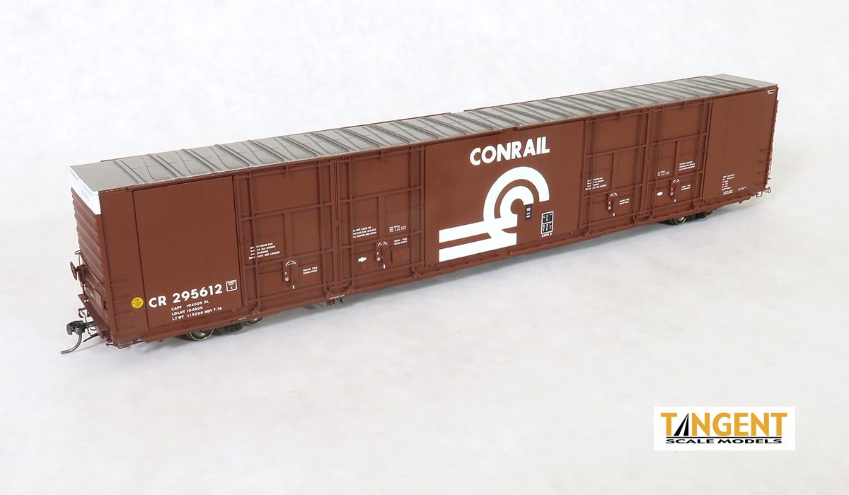 Tangent Scale Models TAN25516-04 CR "X60R Repaint 1976+ Large Logo" Greenville 86' Quad Plug Door Box Car - TAN25516-04