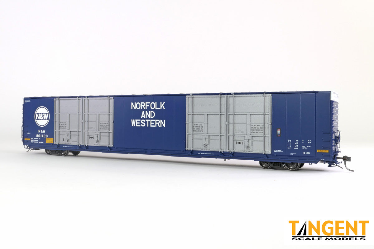 Norfolk & Western (N&W) "Delivery 12-1969 Blue" Greenville 86' Quad Plug Door Box Car - #861137