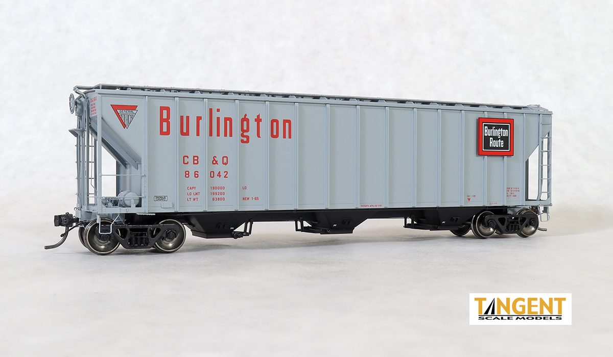 Tangent CB&Q "Delivery Gray 1-1965" GATC 4500 Covered Hopper - #86004 - TAN28011-03