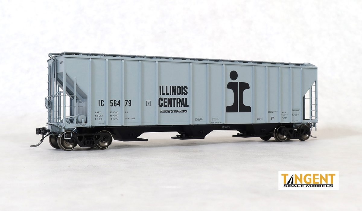 Illinois Central (IC) "Delivery Gray 1-1967" General American 4700 Covered Hopper System - #56448