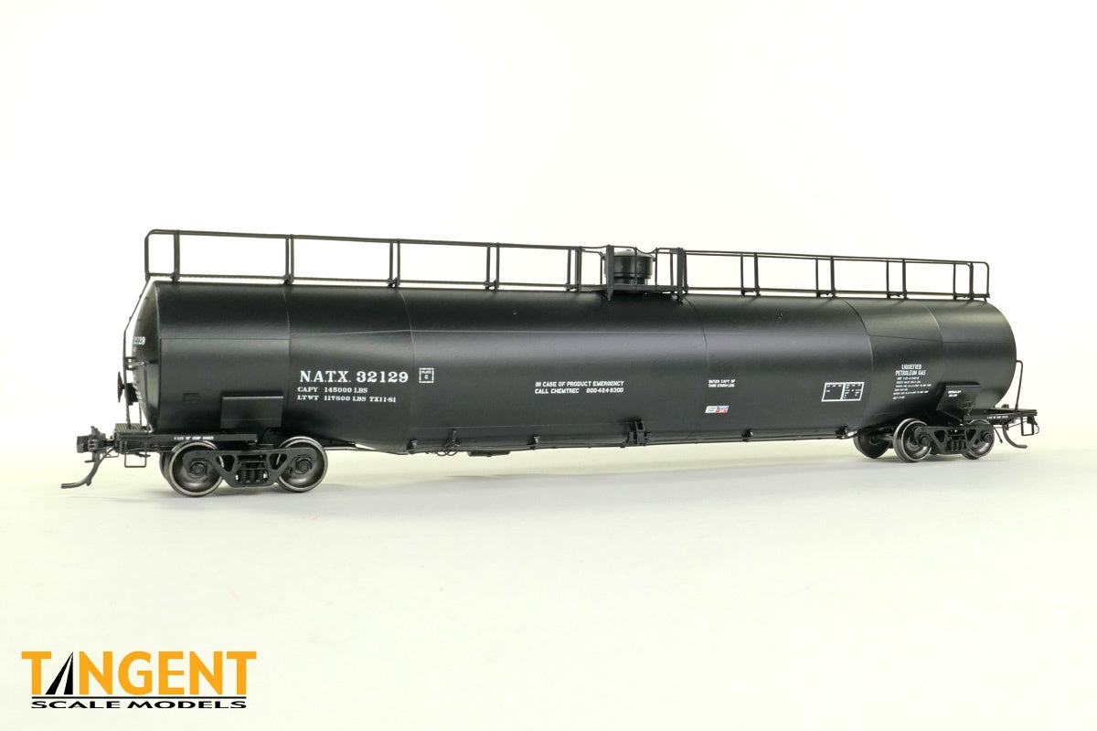 NATX Black Lease 1981 NACC 1979+ Jacketed 33,000 Gallon Dual Diameter Insulated LPG Tank Car - #32131