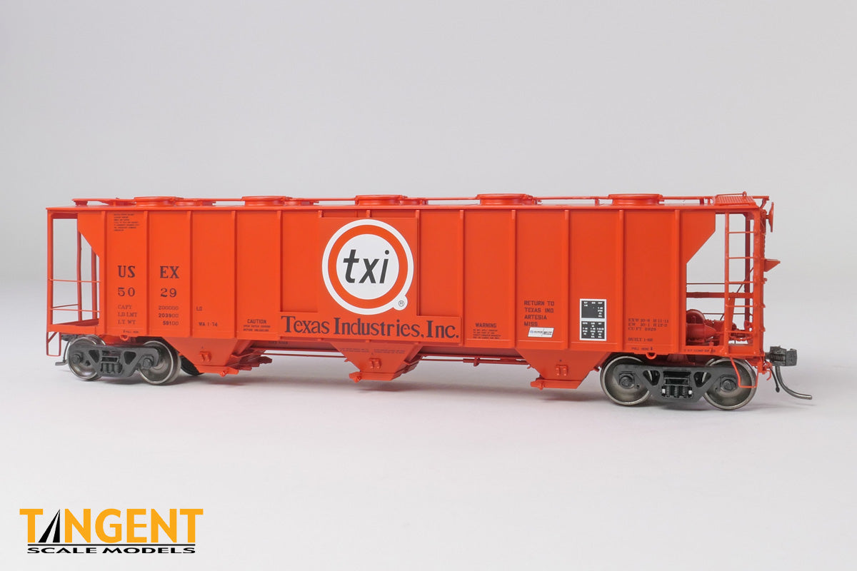 Tangent HO USEX "Texas Industries 1980" Pullman-Standard 2929 Covered Hopper - #5019