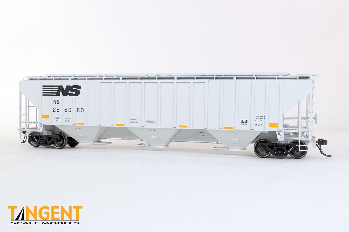 Tangent Scale Models HO Norfolk Southern (NS) "Conspicuity HC-71" 2005+ NW Roanoke Shops 4750CuFt Covered Hopper - #254095