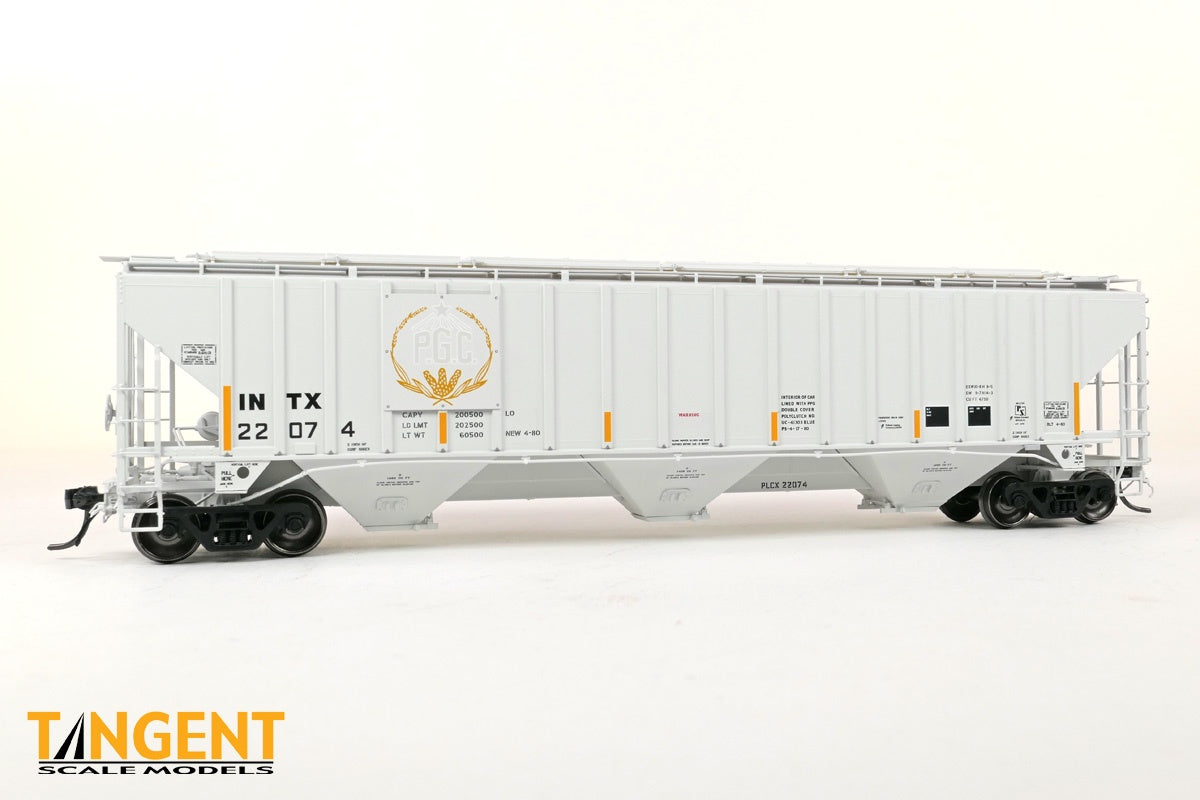 Tangent Scale Models HO Interstate Commodities Inc. (INTX) "ex-Producer's Grain" 2015+ PS4750 Covered Hopper - #22074